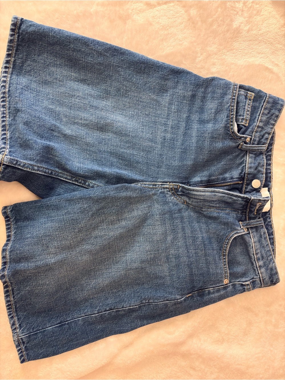 H&M Women's Boyfriend Jeans Shorts - Medium Blue